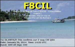 Contest QSO QSL to qualify the summit