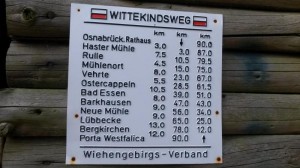 Streckenverlauf Wittekindsweg